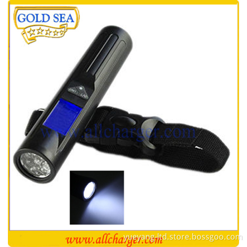 Hot sell hanging scale with led torch portable luggage scale